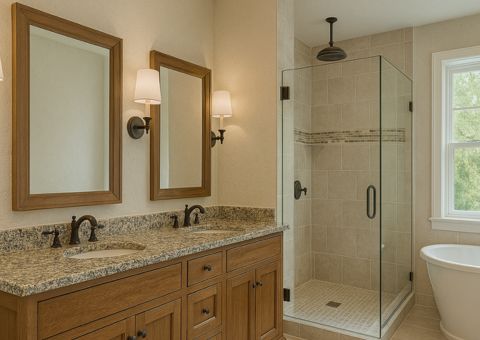 San Diego Granite Bathroom Vanity